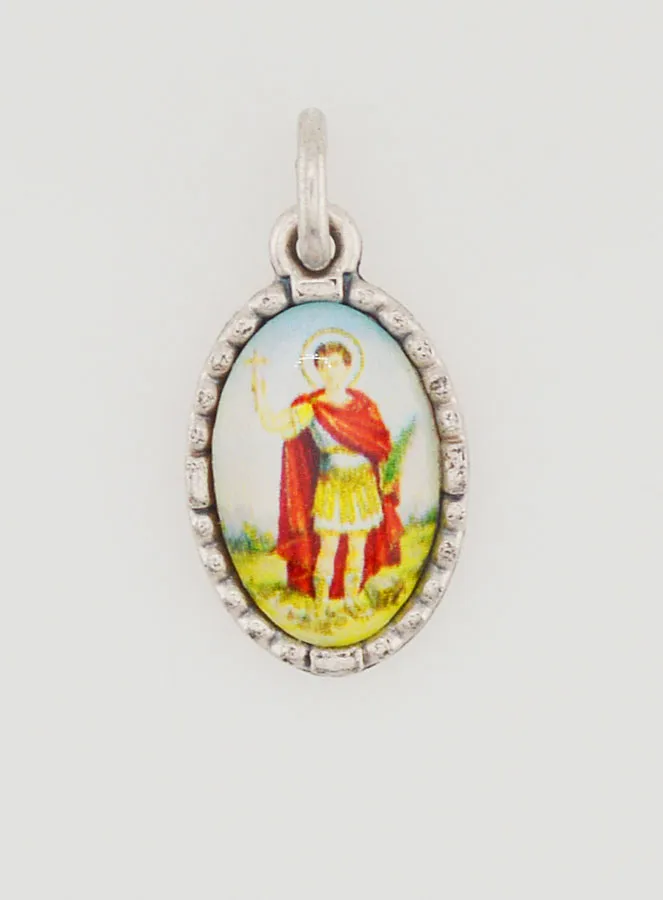 Medaillon met Gedraaide Rand 15mm - Sint Expeditus (pic 1)