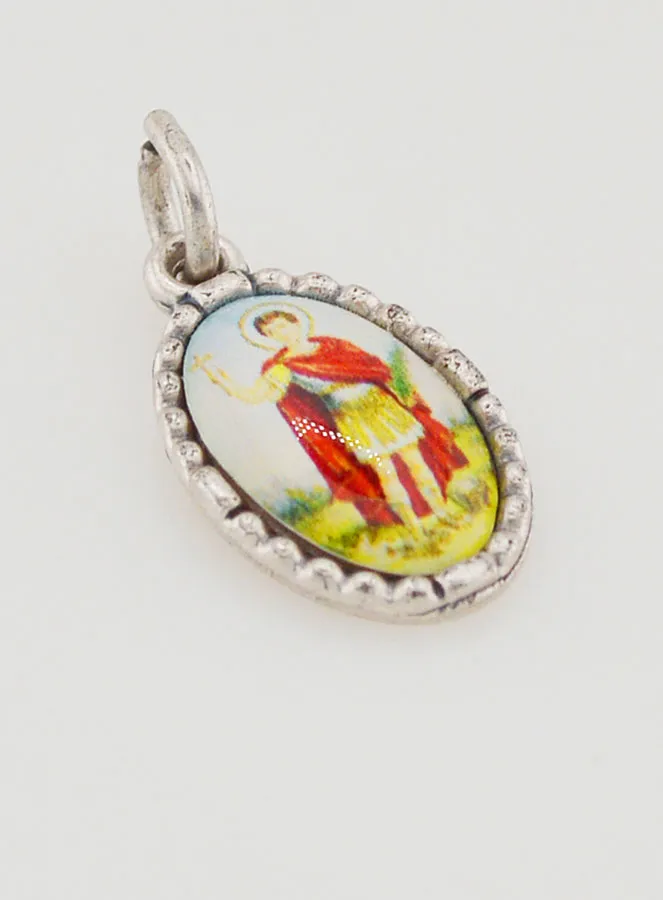 Medaillon met Gedraaide Rand 15mm - Sint Expeditus (pic 3)