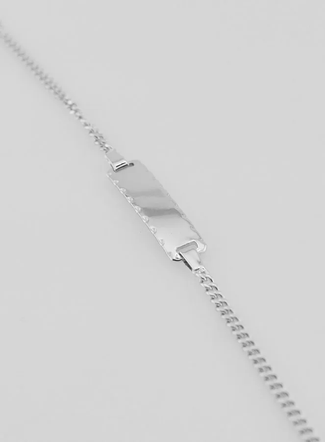 925 Sterling Zilveren Baby Identiteits Armband - 16cm (pic 1)