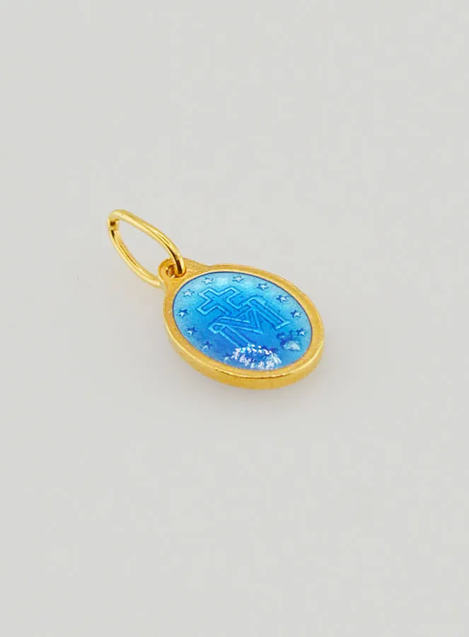 Wonderdadige Medaille van Verguld Zilver en Emaille - 10mm (pic 4)