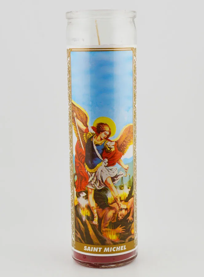 Kaars in Glas - Heilige Michaël (pic 1)