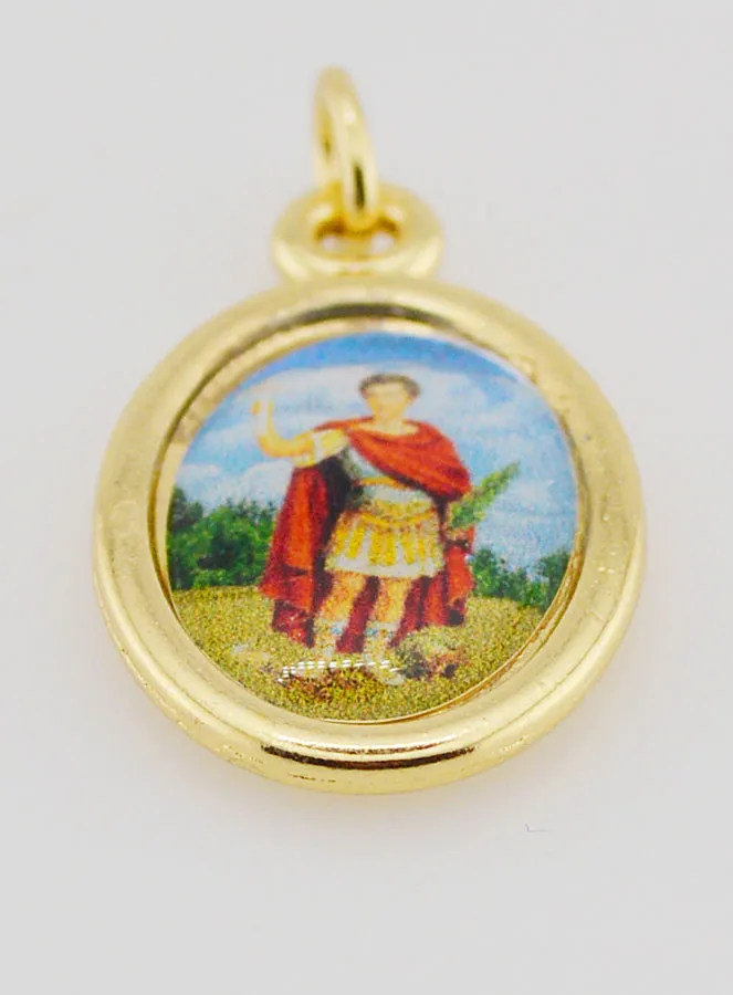 Goudkleurig Medaillon Heiliger Expeditus - 25mm (pic 2)