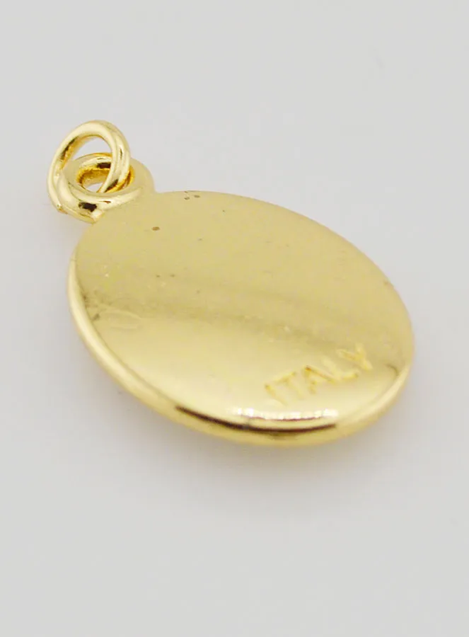 Goudkleurige Hanger Sint Joris - 25mm (pic 4)