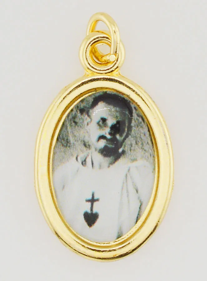 Goudkleurige Hanger Heilige Charles de Foucauld - 25mm (pic 1)