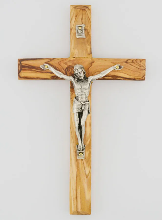 Olijf Houten Kruisbeeld - 18cm (pic 1)