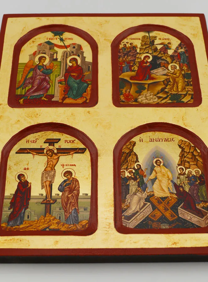 Religieus Icoon van de Mysteries van het Leven van Christus - 22cm (pic 2)