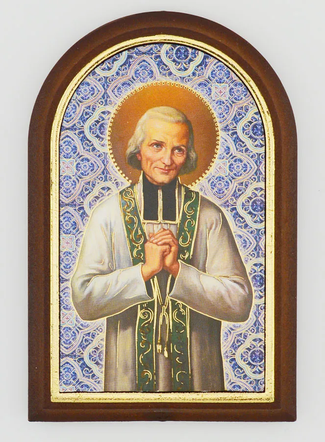 Icoon Heilige Priester van Ars - 10cm (pic 1)