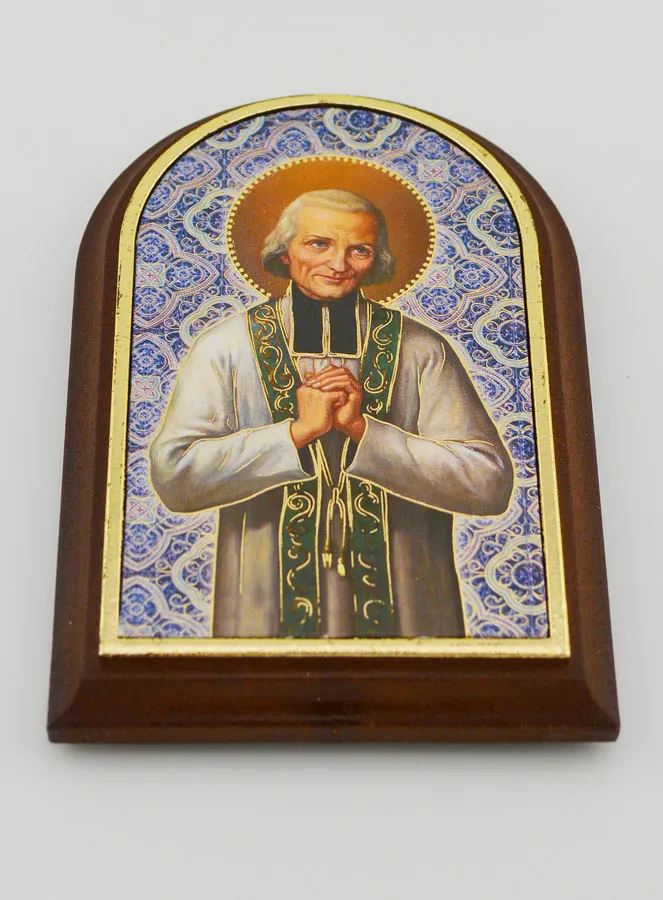 Icoon Heilige Priester van Ars - 10cm (pic 2)