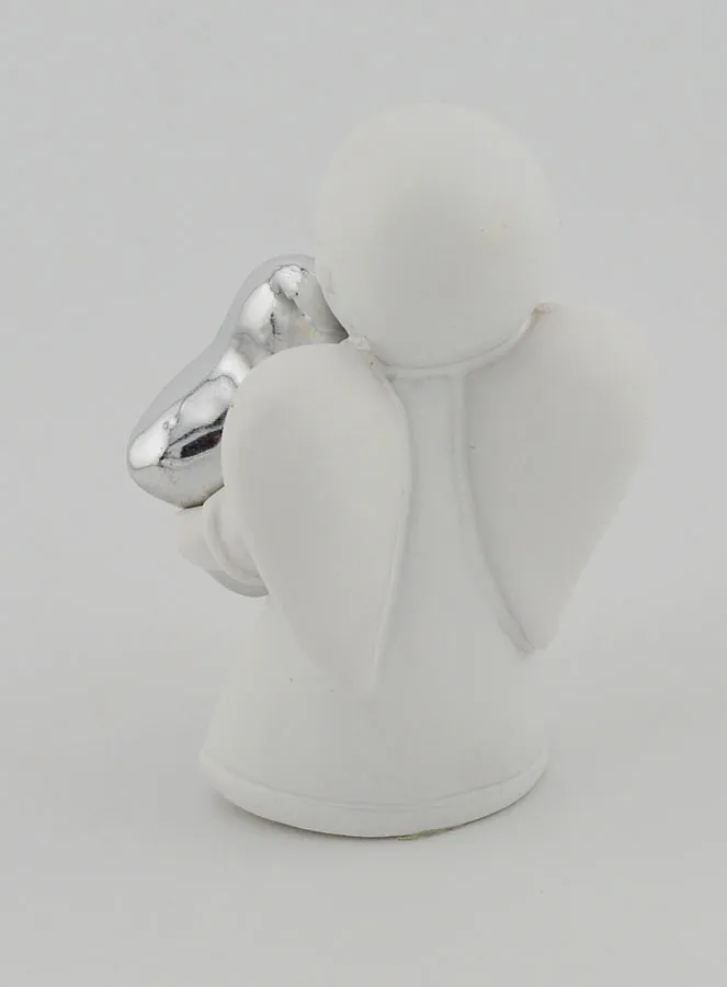Engel met Zilverkleurige Ster - 6cm (pic 4)