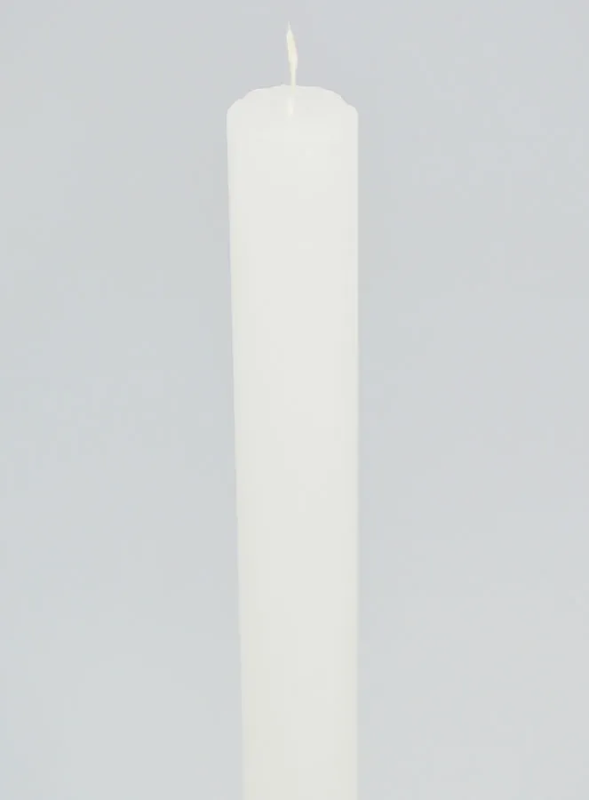 Doorgekleude Kaars 27cm - Wit (pic 4)