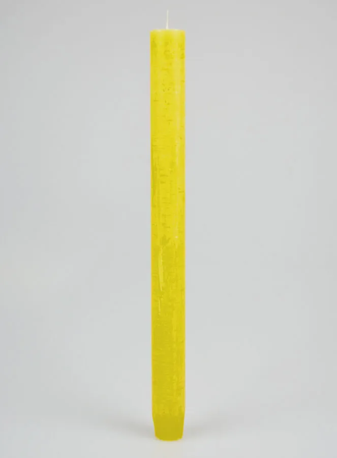 Doorgekleurde Kaars 27cm - Geel (pic 1)