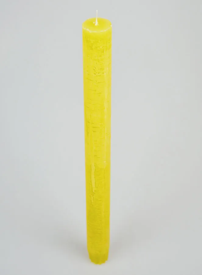 Doorgekleurde Kaars 27cm - Geel (pic 2)
