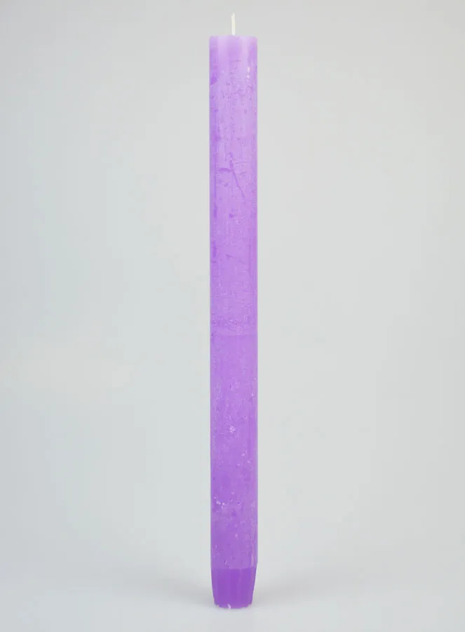 Doorgekleurde Kaars 27cm - Paars (pic 1)