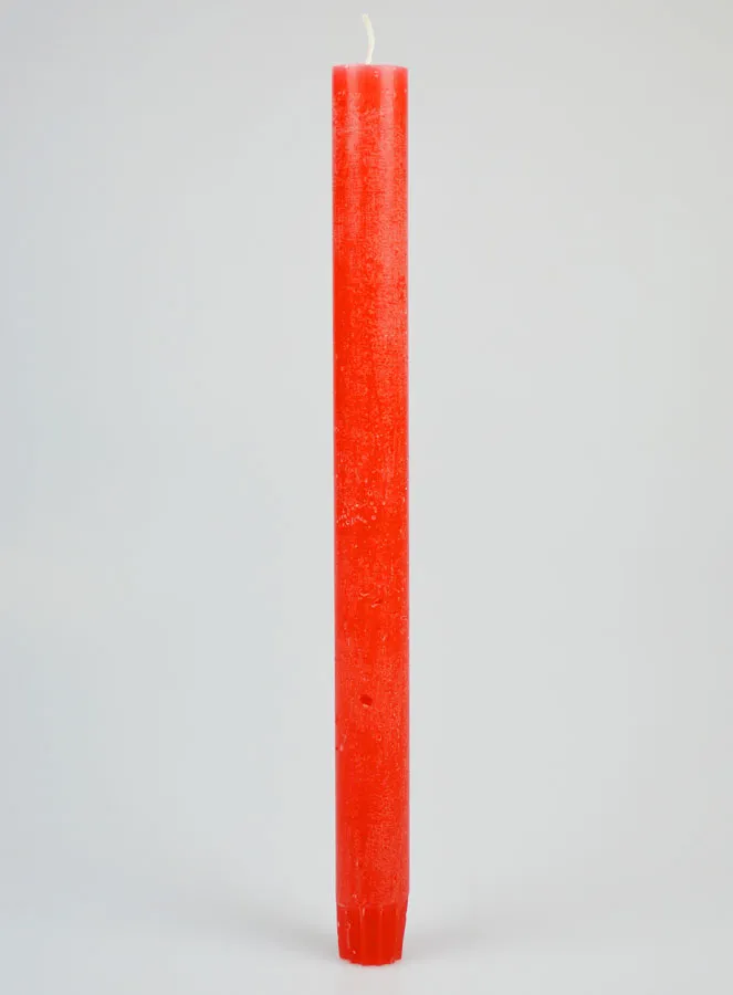 Doorgekleurde Kaars 27cm - Roze Rood (pic 1)