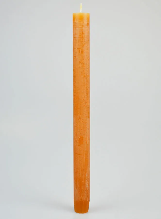 Doorgekleurde Kaars 27cm - Kastanje Bruin (pic 1)