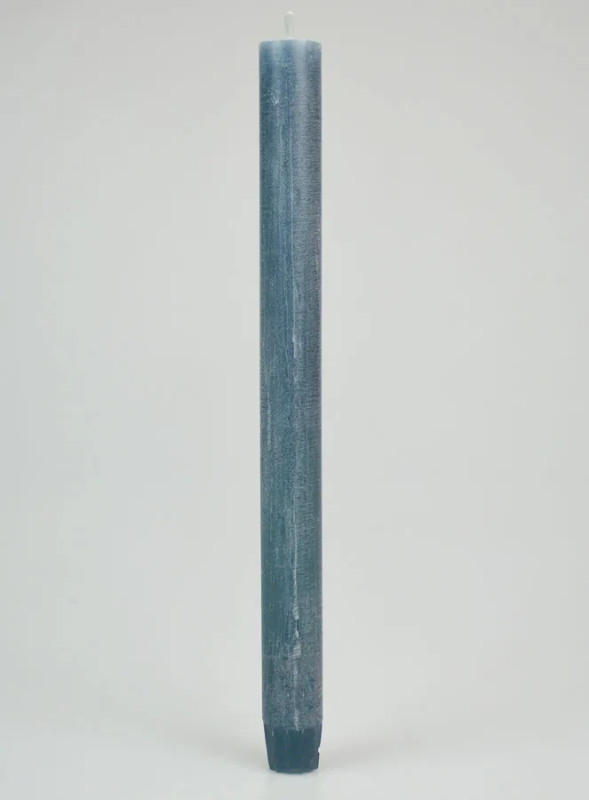 Doorgekleurde Gebedskaars - Blauw Grijs (pic 1)