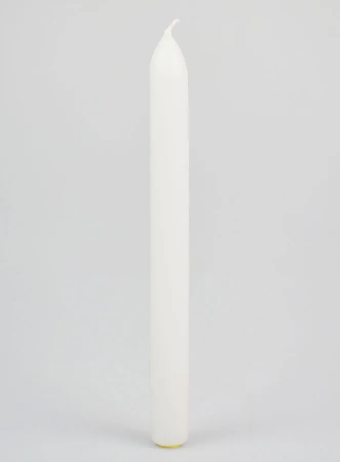 Doorgekleurde Kaars 24cm - Wit (pic 1)