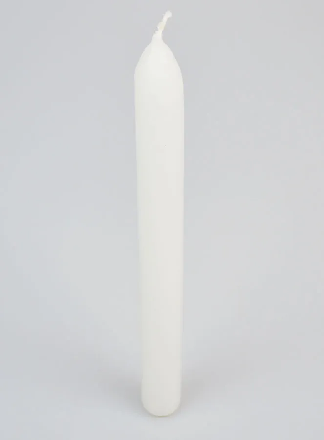 Doorgekleurde Kaars 24cm - Wit (pic 2)
