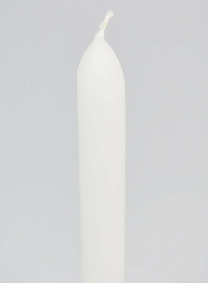 Doorgekleurde Kaars 24cm - Wit (pic 4)