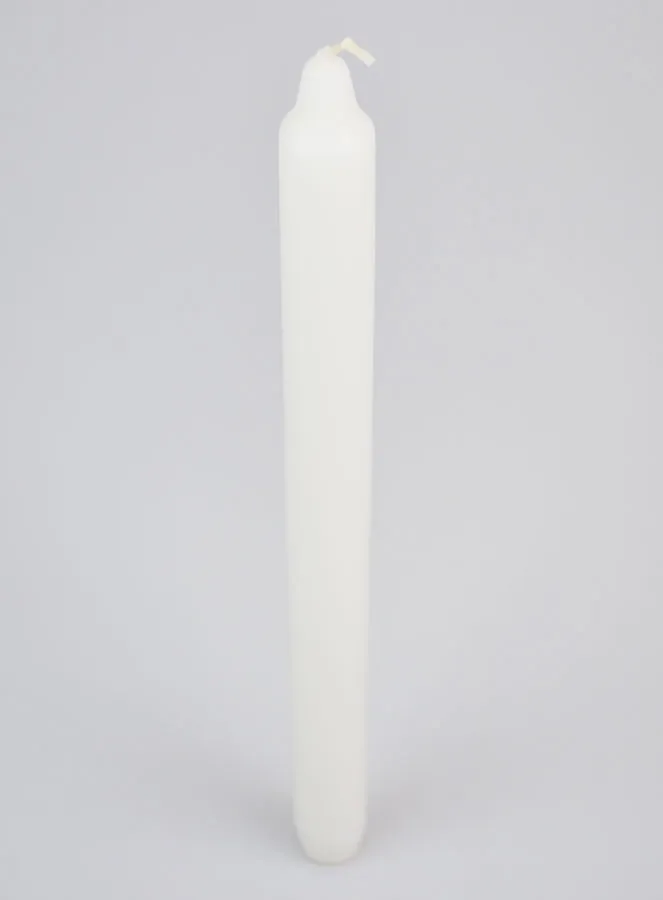 Doorgekleurde Kaars 29cm - Wit (pic 2)