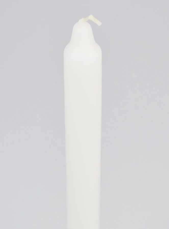 Doorgekleurde Kaars 29cm - Wit (pic 4)