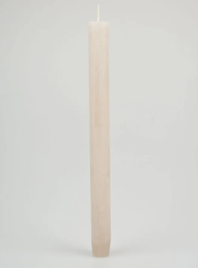 Doorgekleurde Kaars 27cm - Zand Grijs (pic 1)