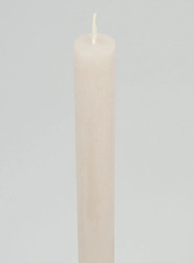 Doorgekleurde Kaars 27cm - Zand Grijs (pic 4)