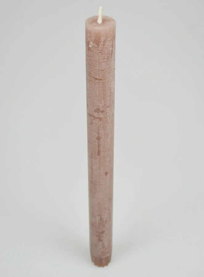 Doorgekleurde Kaars 27cm - Taupe Grijs (pic 2)