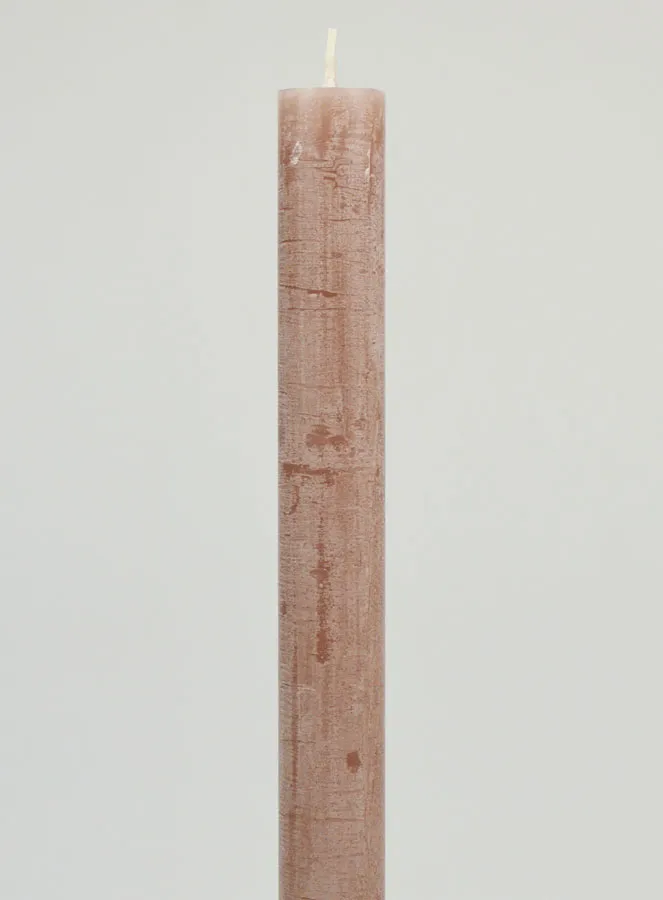 Doorgekleurde Kaars 27cm - Taupe Grijs (pic 3)