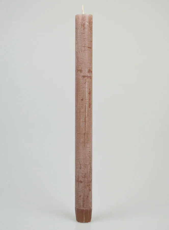 Doorgekleurde Gebedskaars -  Taupe Grijs (pic 1)