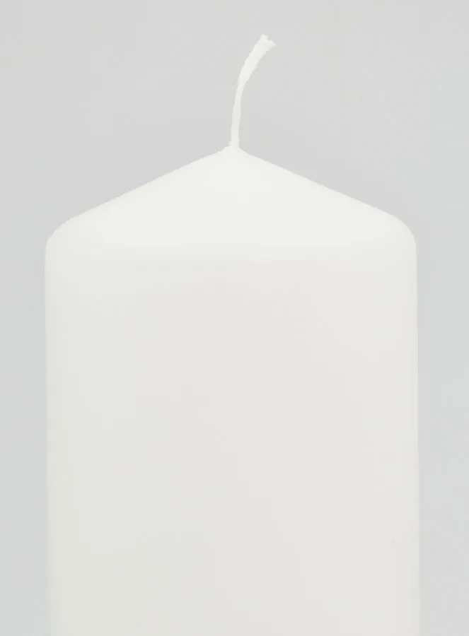 Witte Decoratieve Kaars - 15cm (pic 3)