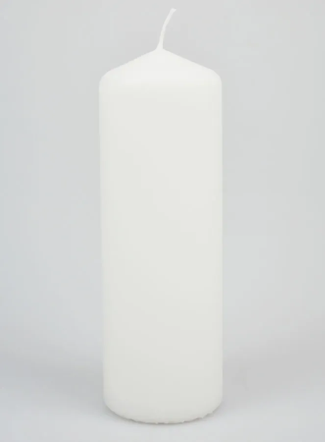 Witte Decoratieve Kaars - 20cm (pic 1)