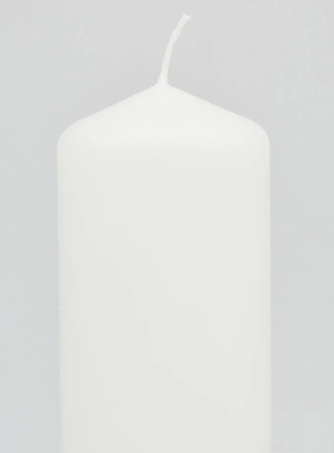 Witte Decoratieve Kaars - 20cm (pic 3)