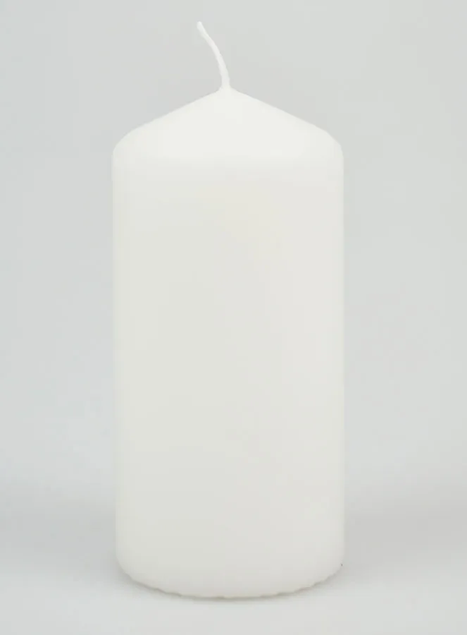 Decoratieve Kaars 12cm - Puur Wit (pic 1)