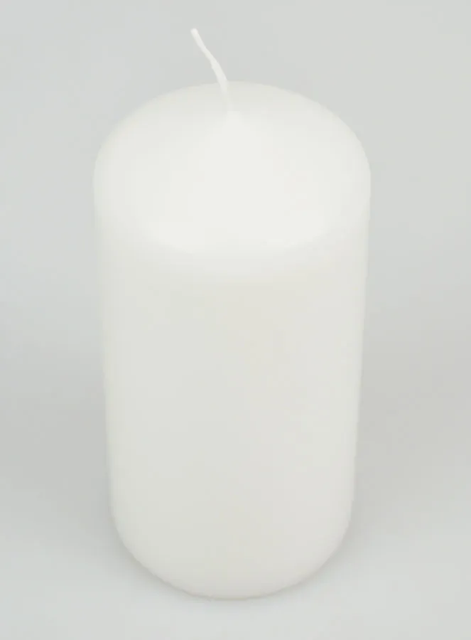 Decoratieve Kaars 12cm - Puur Wit (pic 2)