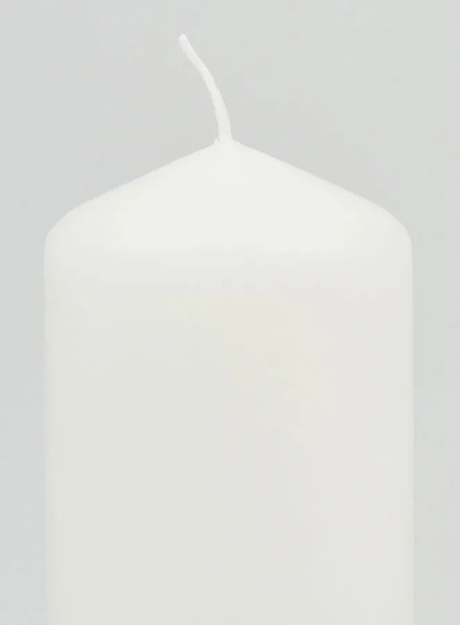 Decoratieve Kaars 12cm - Puur Wit (pic 3)