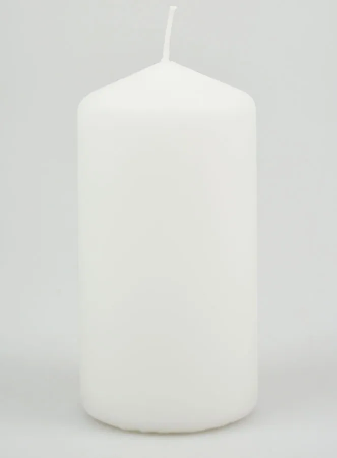 Witte Decoratieve Kaars - 13cm (pic 1)