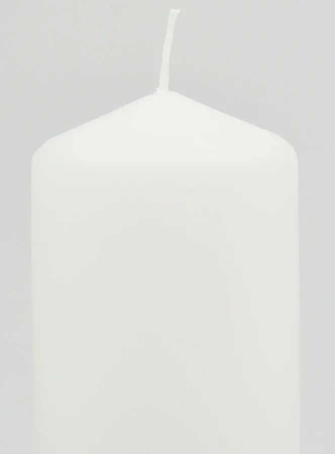 Witte Decoratieve Kaars - 13cm (pic 3)