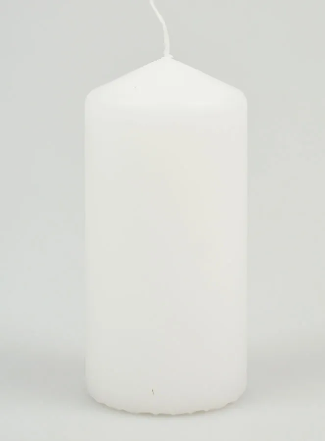 Witte Decoratieve Kaars - 10cm (pic 1)