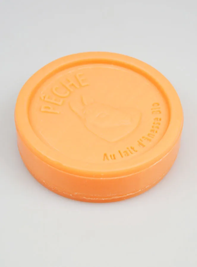Zeep met Biologische Ezelinnenmelk en Perzik - 100g (pic 3)