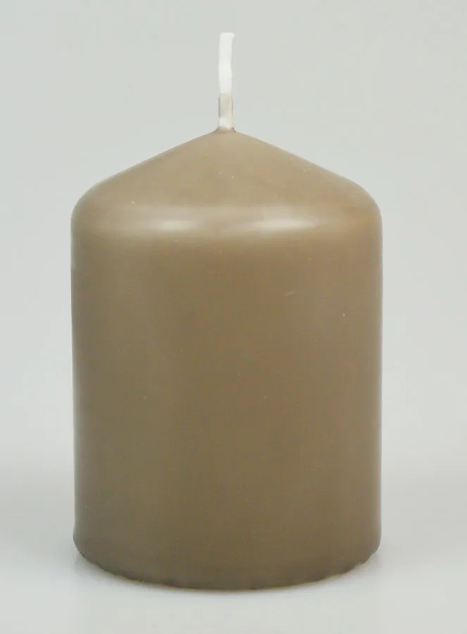 Decoratieve Kaars 8cm - Taupe Grijs (pic 1)