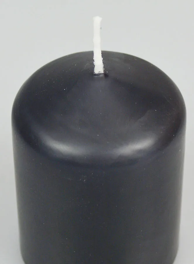 Decoratieve Kaars 8cm - Antraciet (pic 4)