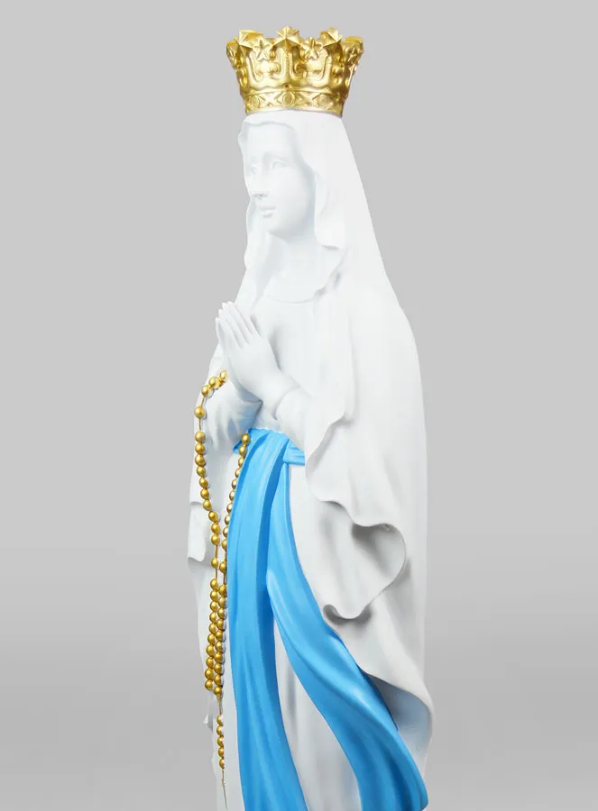Beeld Maria Koningin van de Hemel Wit - 80cm (pic 4)