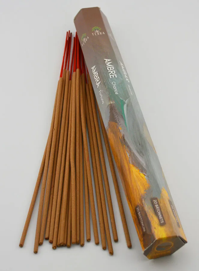 Wierookstokjes Amber 30g - Houtskoolvrij (pic 2)