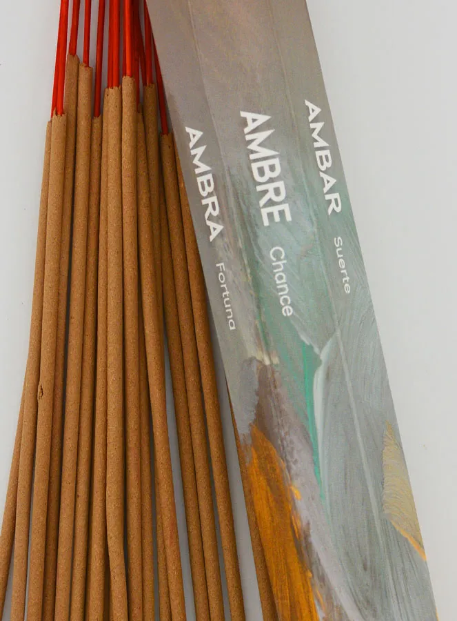 Wierookstokjes Amber 30g - Houtskoolvrij (pic 3)