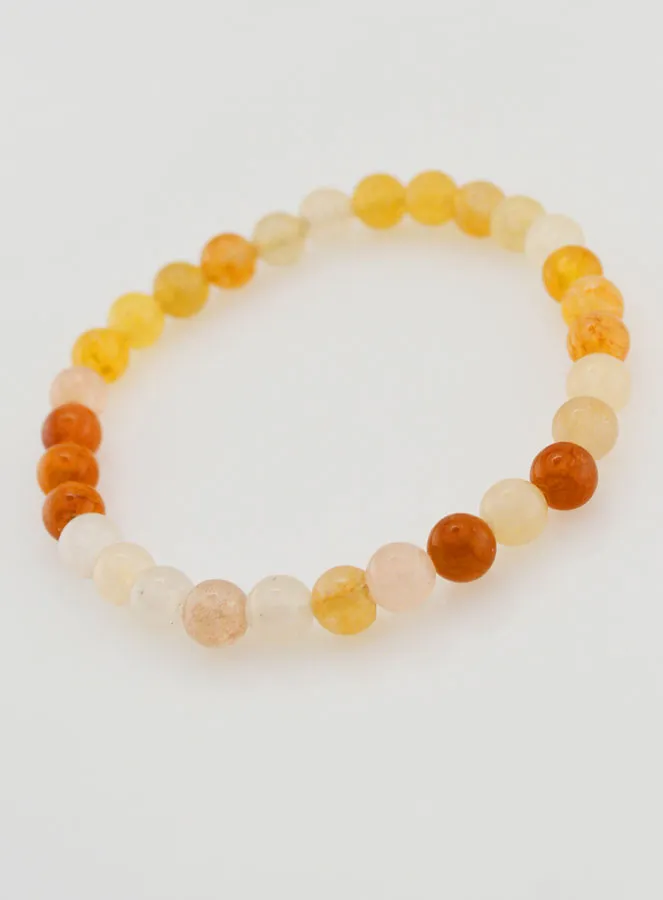 Edelsteen Armband van Veelkleurige Jadesteen - 6mm (pic 4)