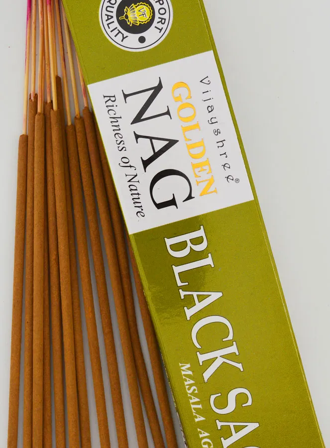 Masala Wierook Golden Nag - Zwarte Salie (pic 3)