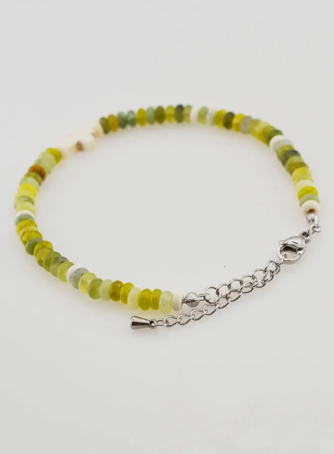 Armband met Kruis en Groene Stenen (pic 4)