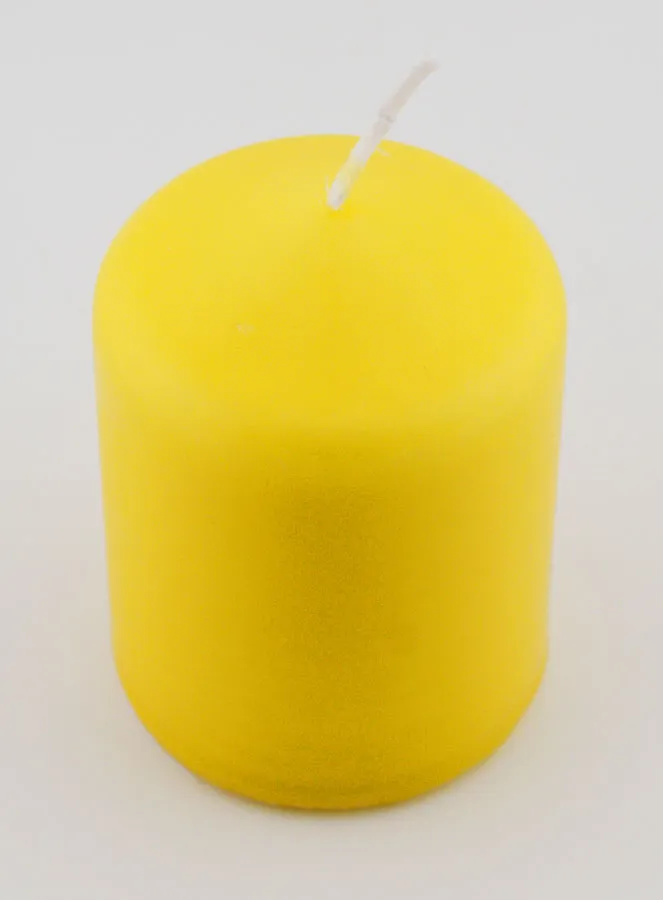 Decoratieve Kaars 8cm - Geel (pic 2)
