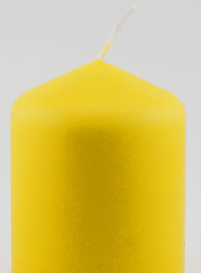 Decoratieve Kaars 8cm - Geel (pic 3)